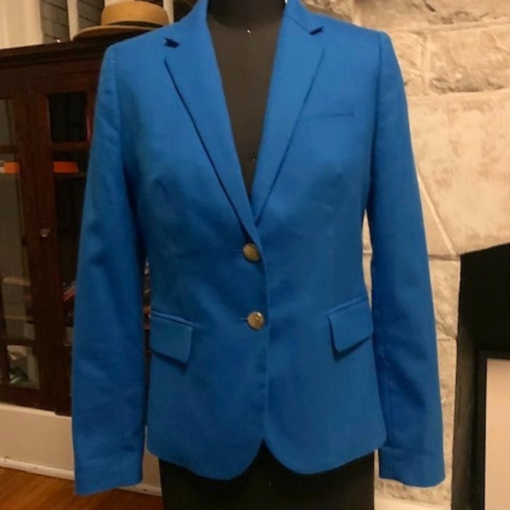 Vibrant blue J Crew blazer